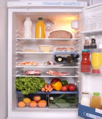 menyimpan makanan di lemari es